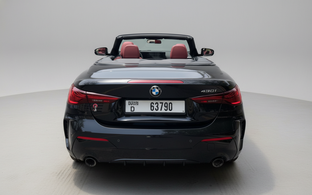 Rent BMW 430I Convertible 2025 Black 63790D or similar