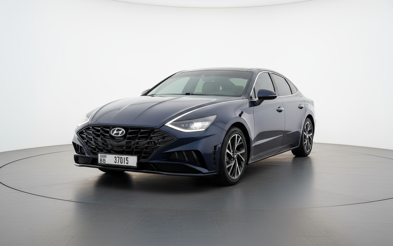 Rent Hyundai Sonata 2021 Dark Blue 37015BB or similar