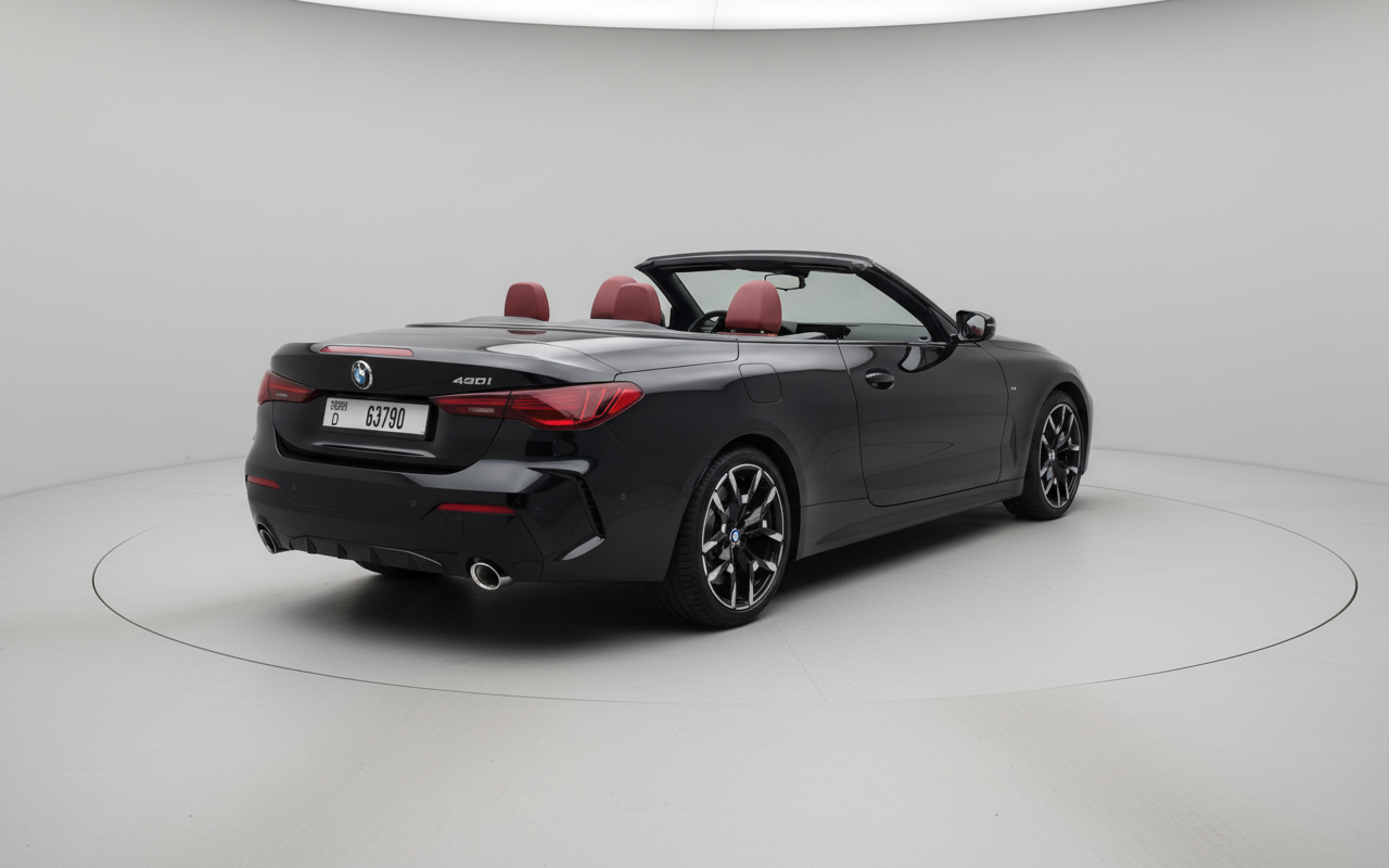 Rent BMW 430I Convertible 2025 Black 63790D or similar