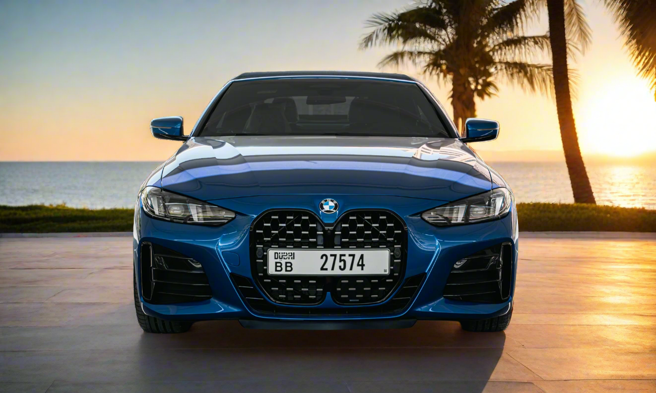 Rent BMW 430I Convertible 2025 Blue 27574BB or similar