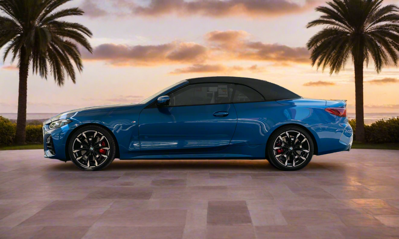 Rent BMW 430I Convertible 2025 Blue 27574BB or similar