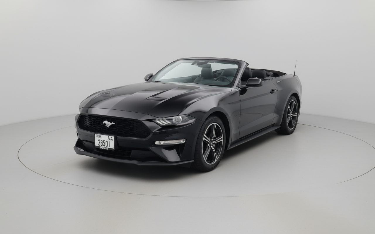 Rent Ford Mustang Convertible 2024 Black 28501AA or similar