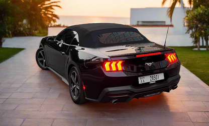 Rent Ford Mustang Convertible 2024 Black 28501AA or similar