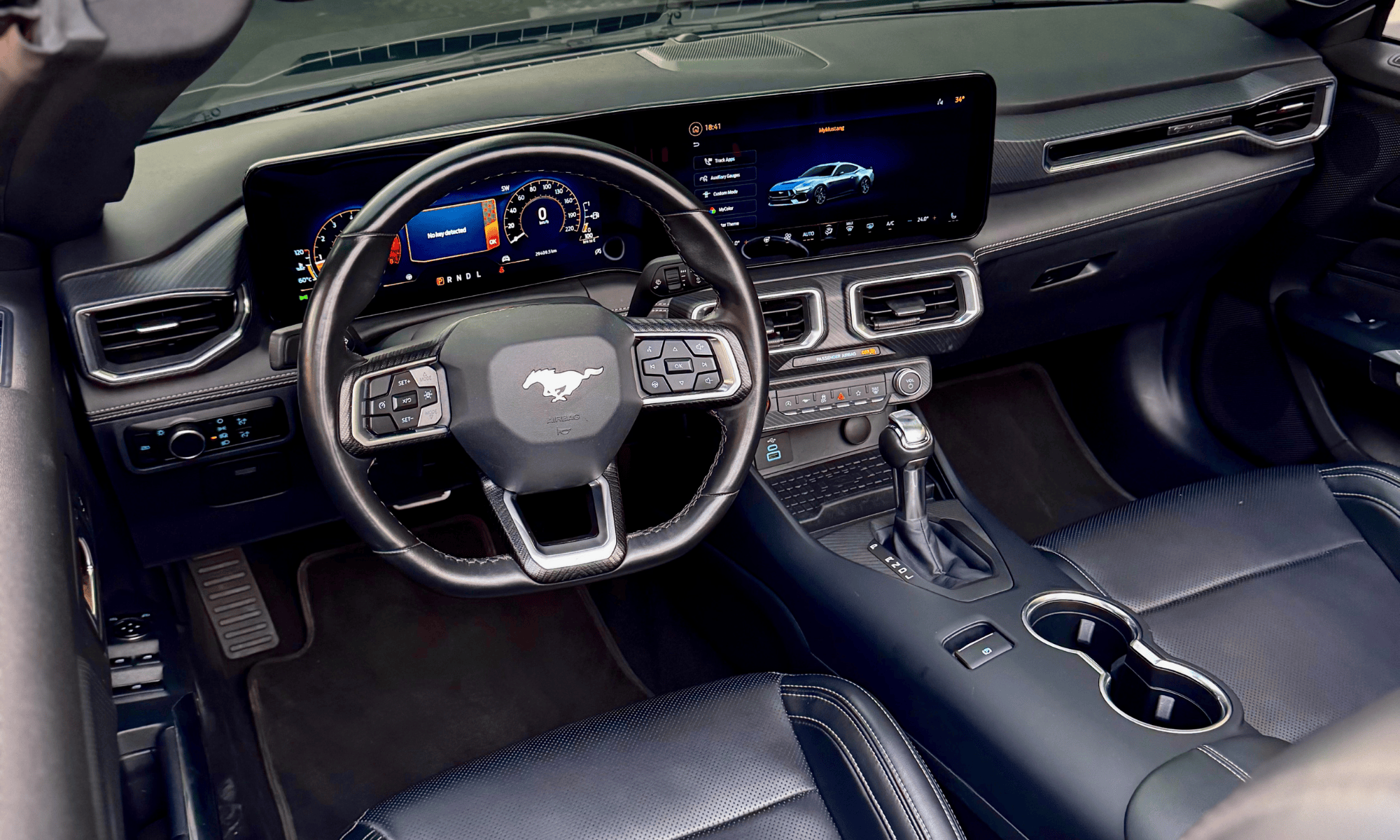 Rent Ford Mustang Convertible 2024 Black 28501AA or similar