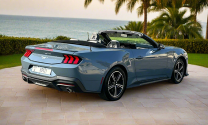 Rent Ford Mustang Convertible 2024 Blue 89421W or similar