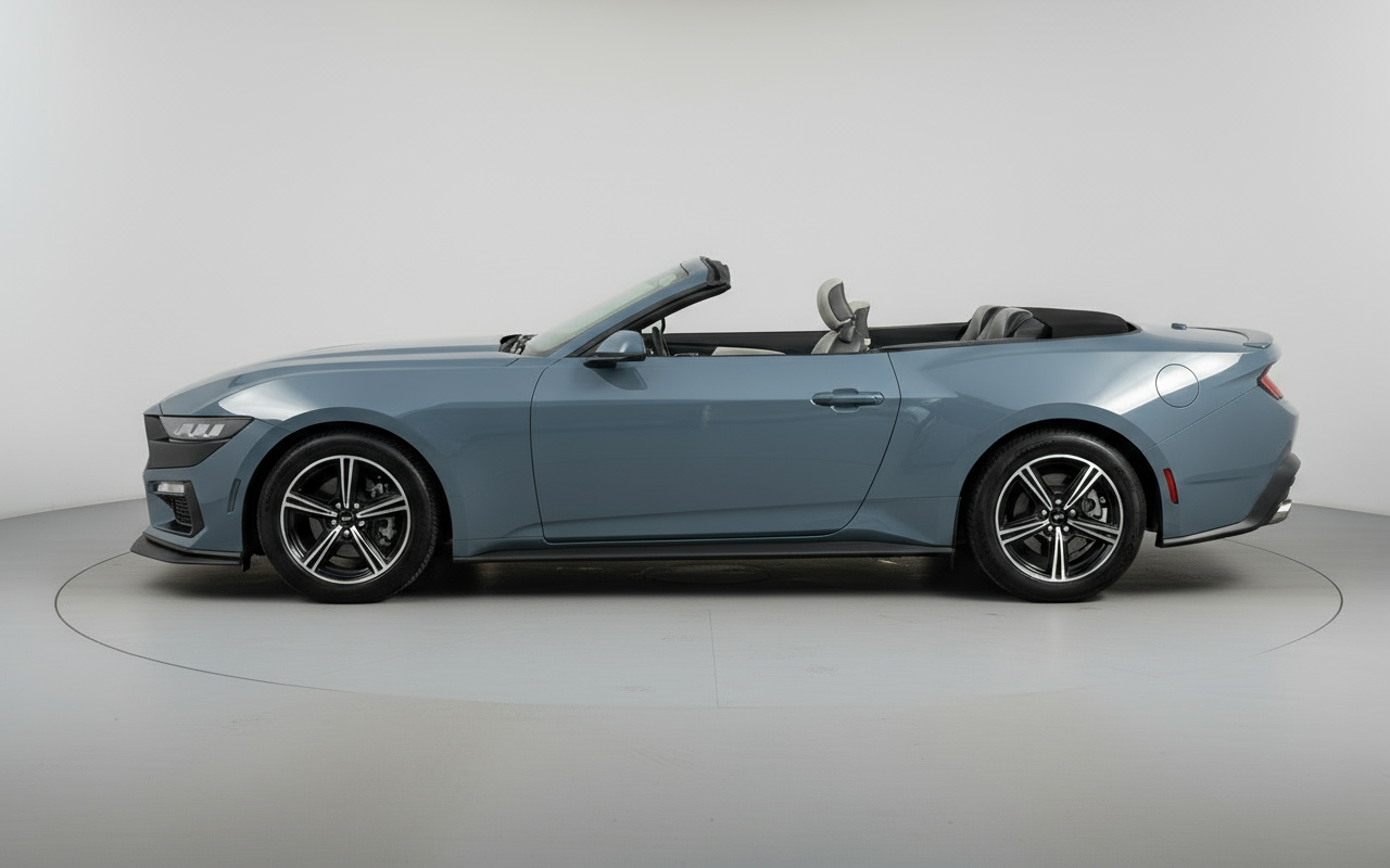 Rent Ford Mustang Convertible 2024 Blue 89421W or similar