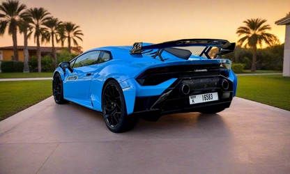 Rent Lamborghini Huracan STO 2024 Blue K16583 or similar