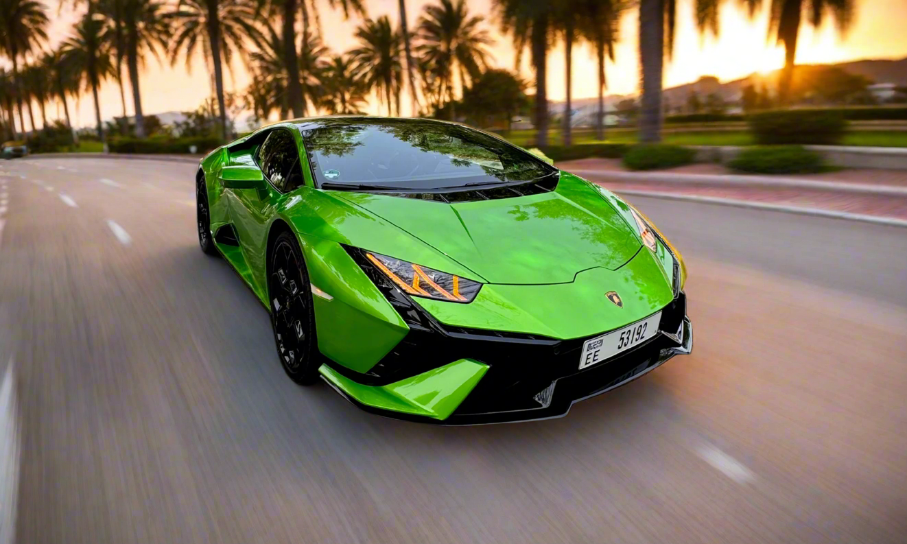 Rent Lamborghini Huracan Tecnica 2023 Green 53192EE or similar