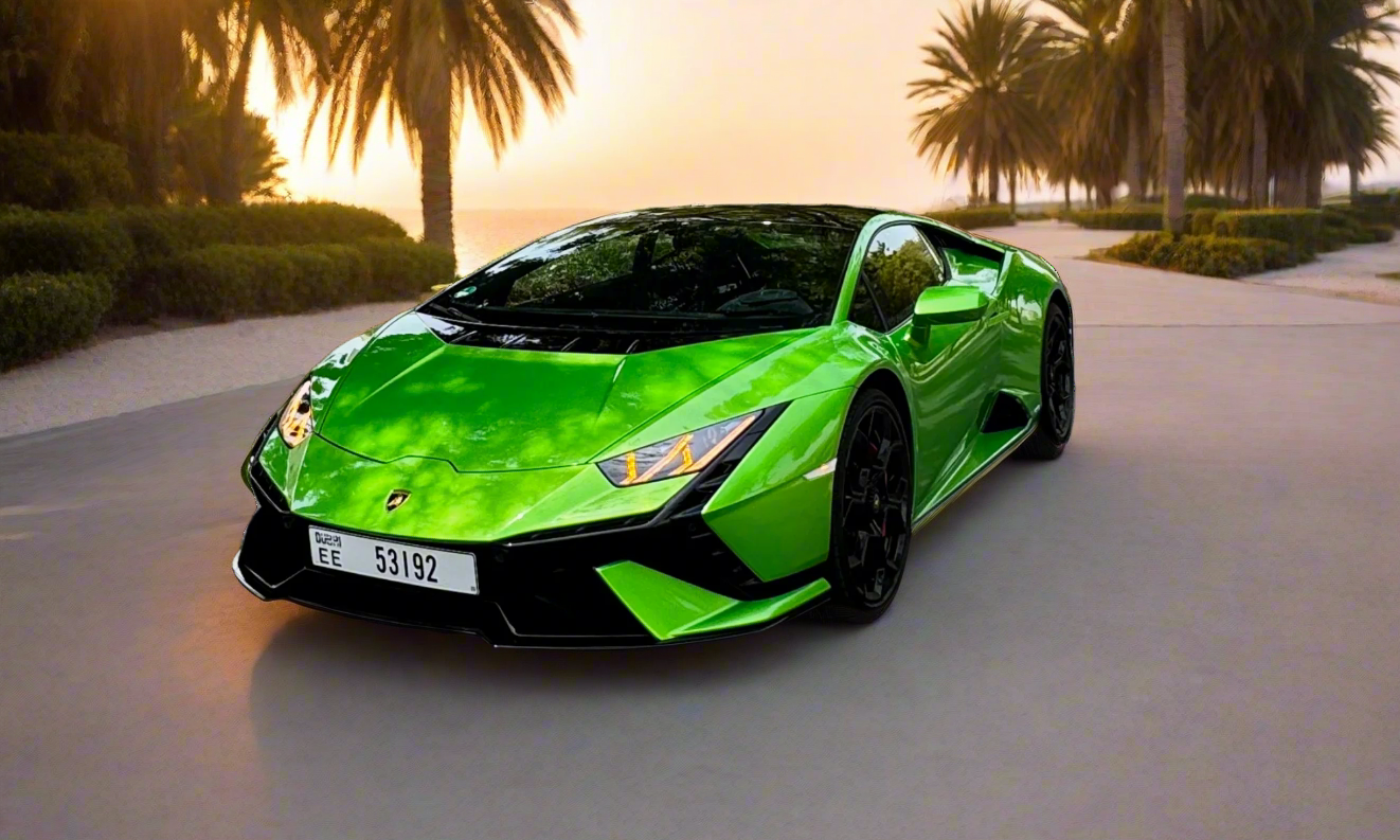 Rent Lamborghini Huracan Tecnica 2023 Green 53192EE or similar