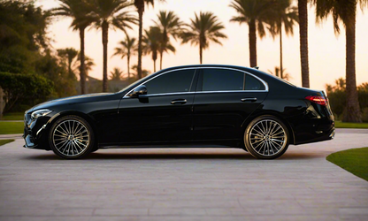 Rent Mercedes-Benz C200 2024 Black 68658M or similar