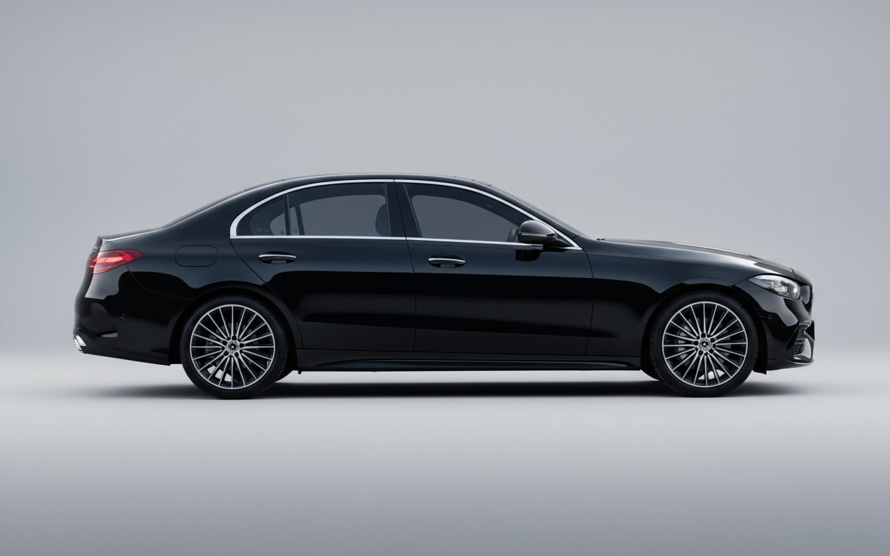 Rent Mercedes-Benz C200 2024 Black 68658M or similar