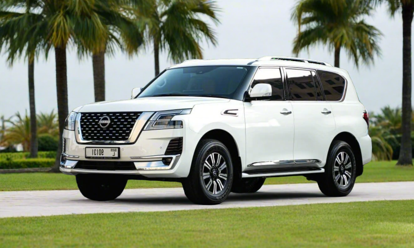 Rent Nissan Patrol 2024 White 90131L V6 or similar