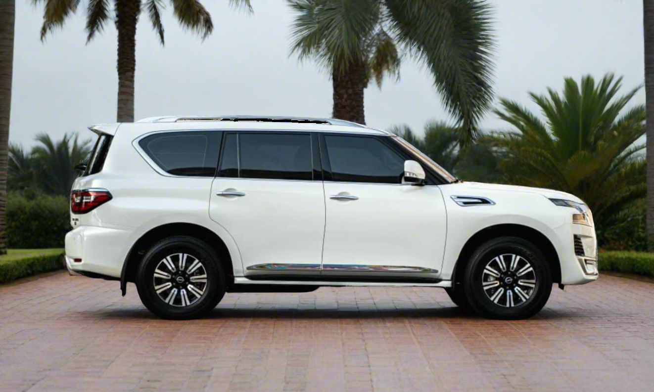 Rent Nissan Patrol 2024 White 90131L V6 or similar