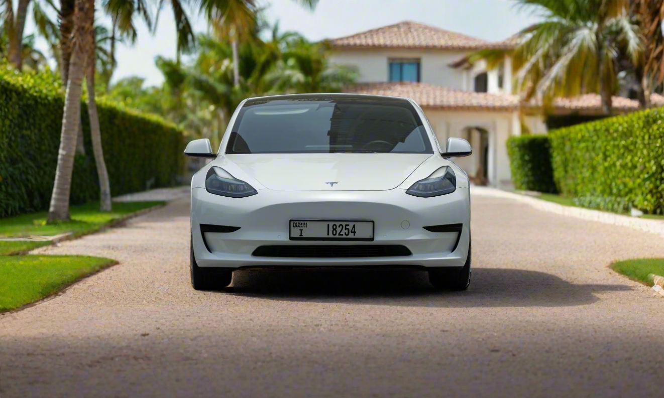 Rent Tesla Model 3 2023 White 18254I or similar