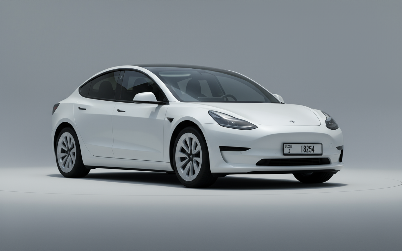 Rent Tesla Model 3 2023 White 18254I or similar