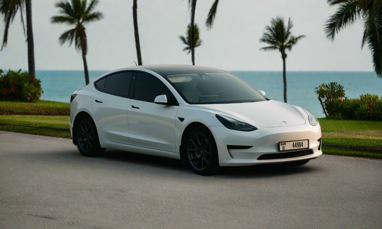 Rent Tesla Model 3 2023 White 44984B or similar
