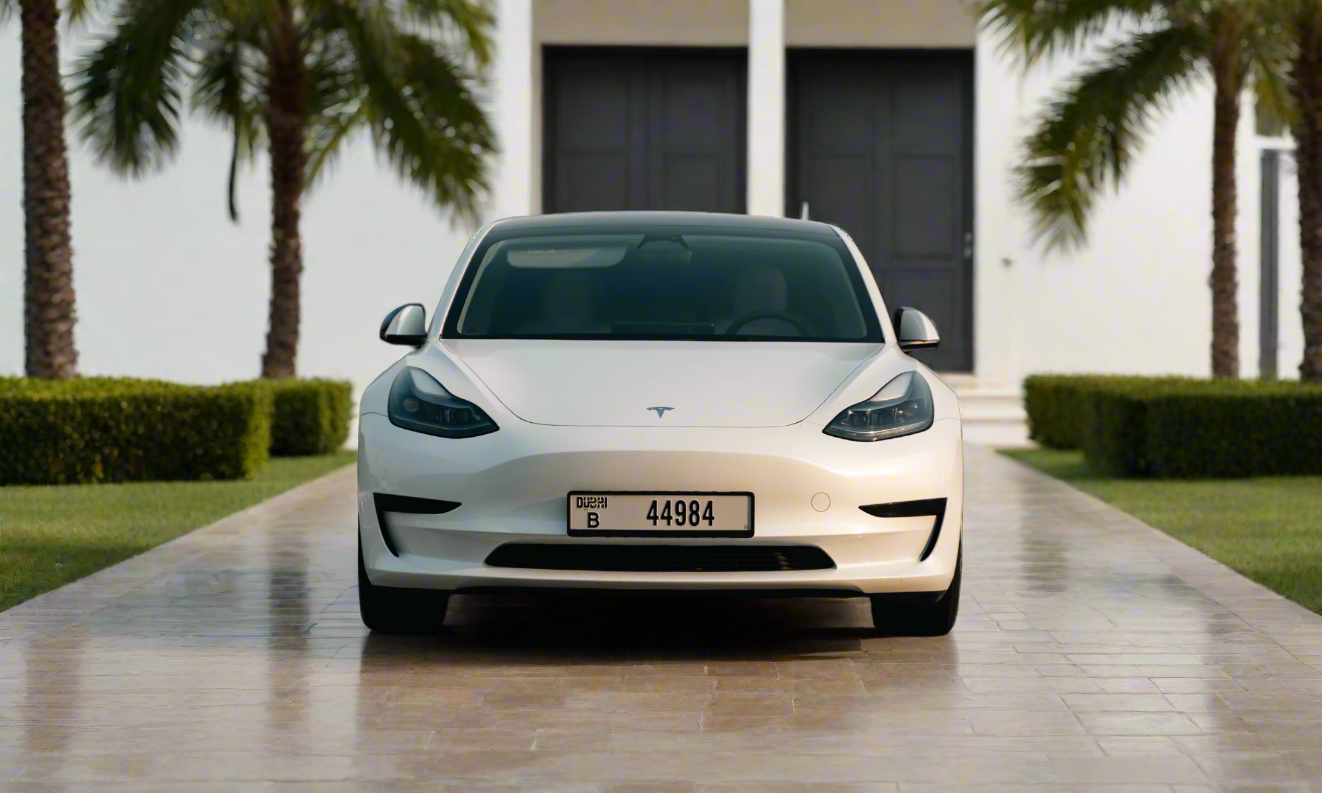 Rent Tesla Model 3 2023 White 44984B or similar