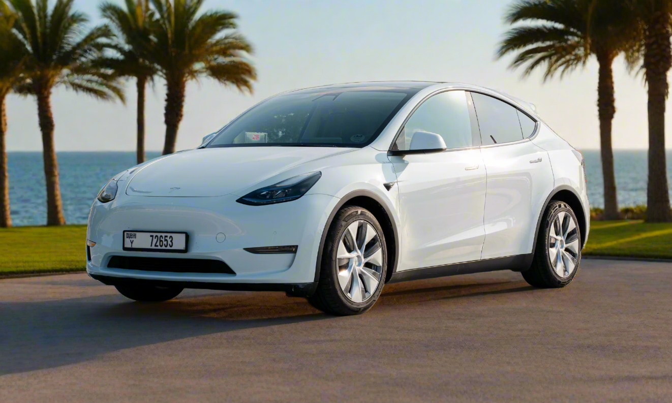Rent Tesla Model Y 2022 White 72653Y LR or similar