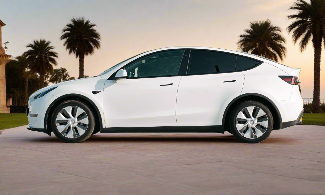 Rent Tesla Model Y 2022 White 72653Y LR or similar