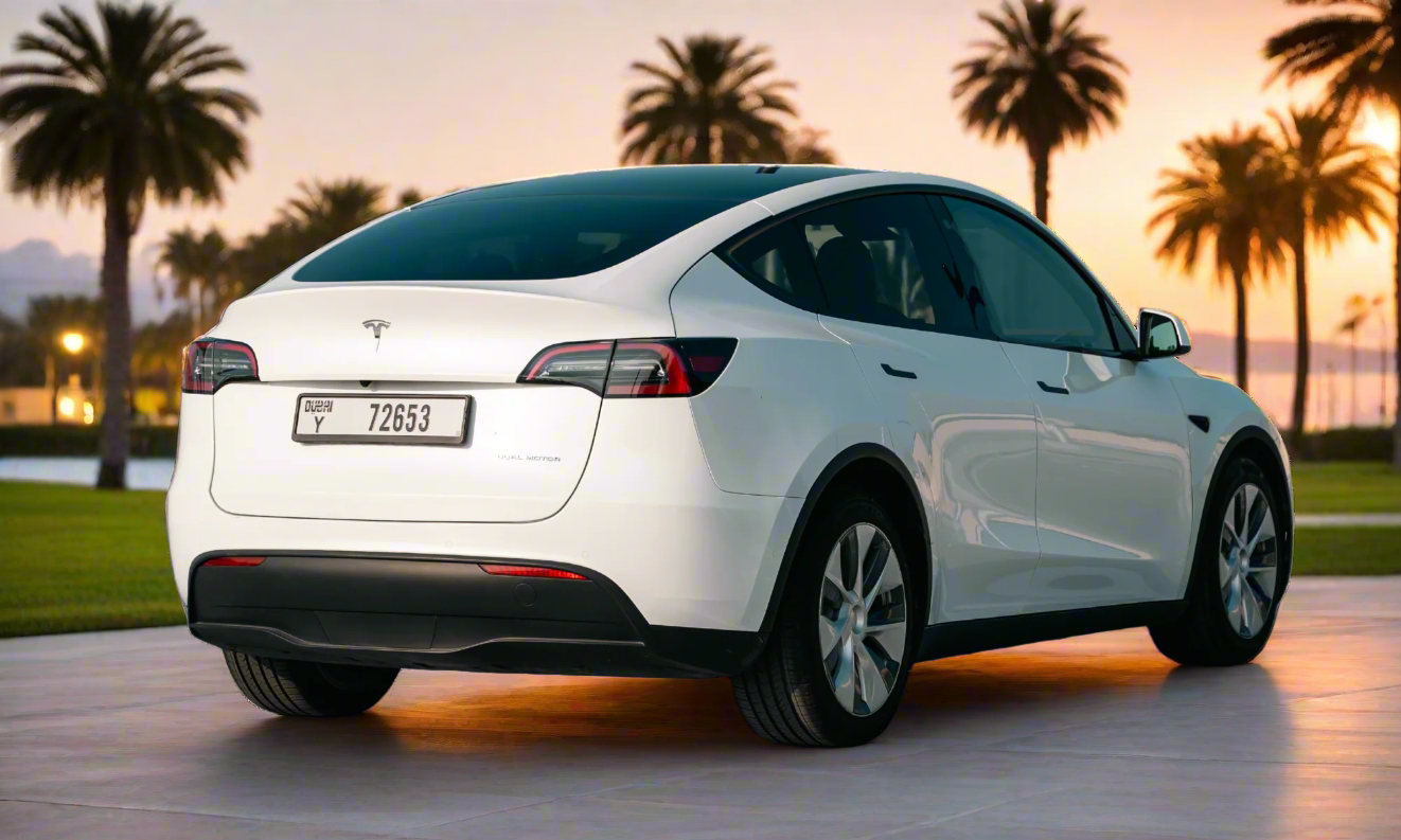 Rent Tesla Model Y 2022 White 72653Y LR or similar