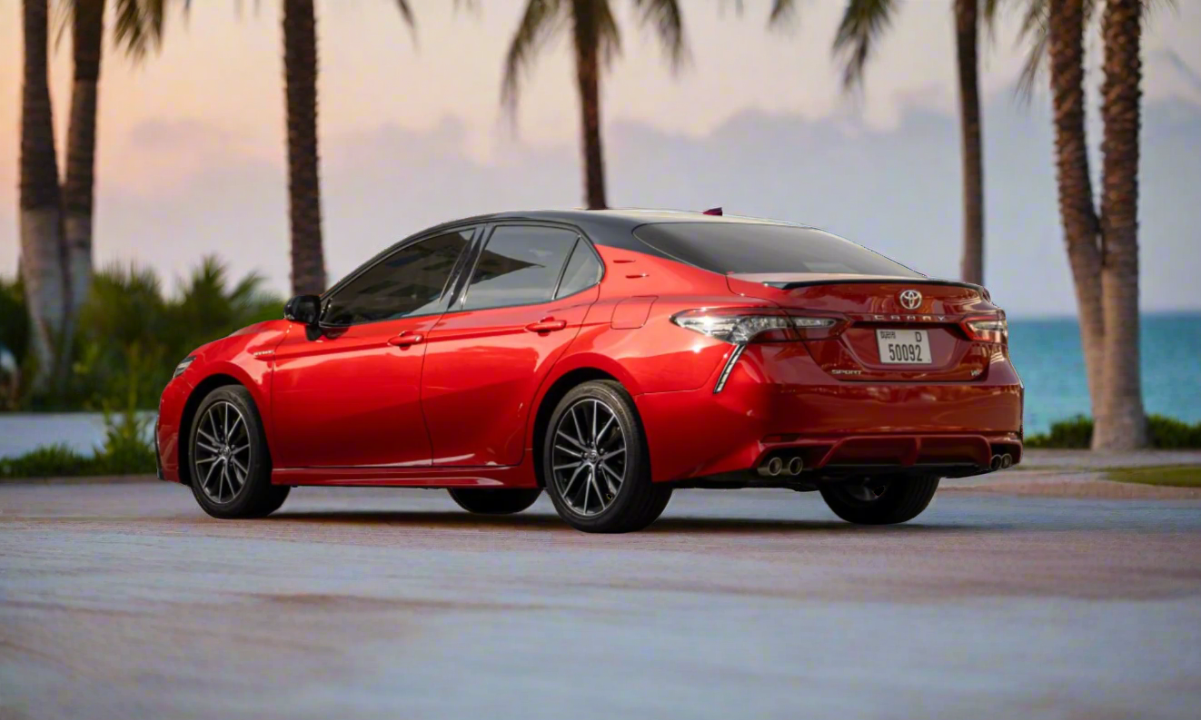 Rent Toyota Camry 3.5L 2022 Red 50092D or similar