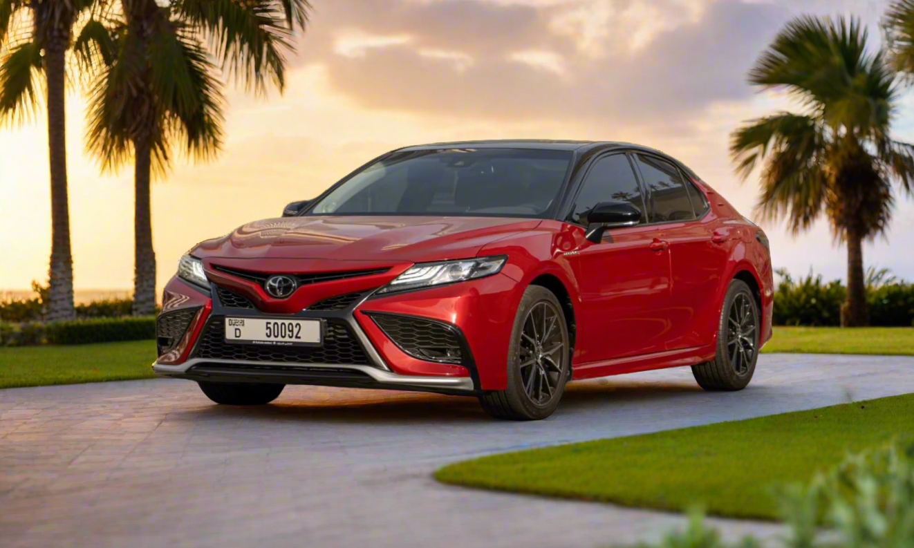 Rent Toyota Camry 3.5L 2022 Red 50092D or similar