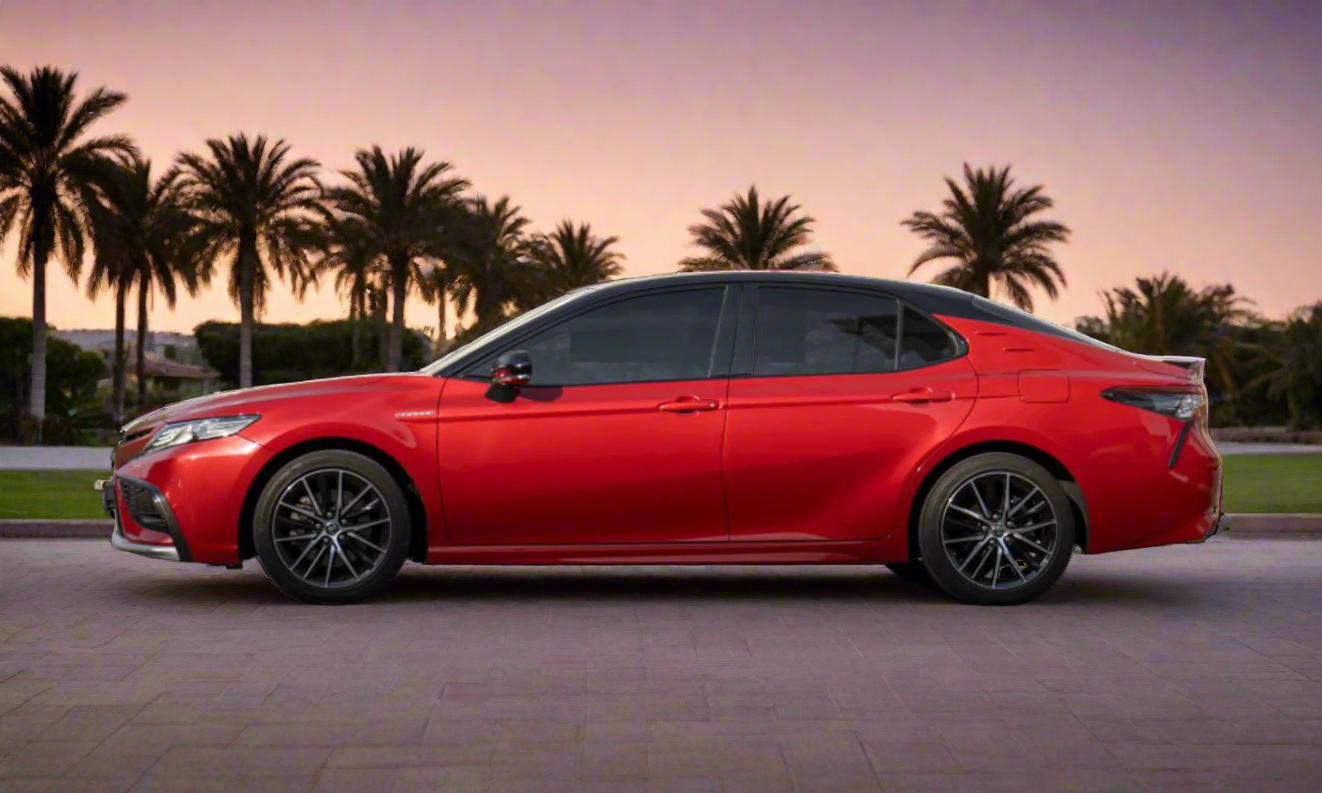 Rent Toyota Camry 3.5L 2022 Red 50092D or similar
