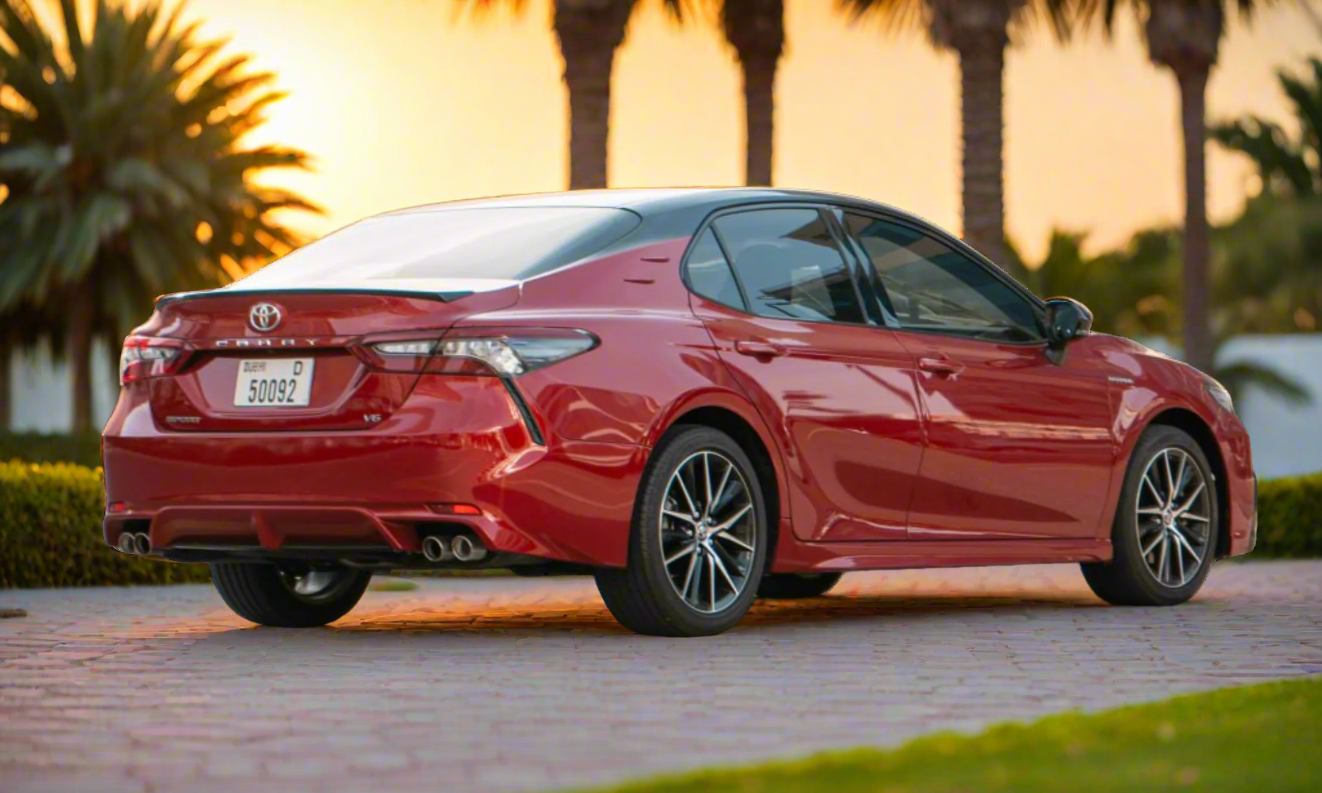 Rent Toyota Camry 3.5L 2022 Red 50092D or similar
